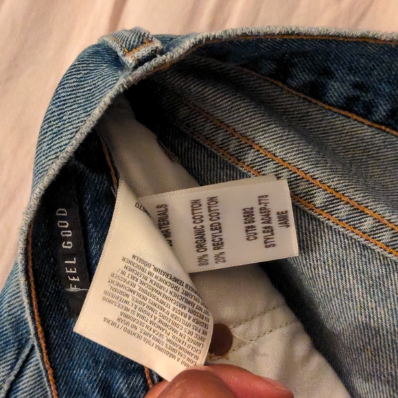 AGOLDE High Waisted Blue Ripped Jeans - Picture 12 of 13